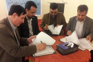 تفاهم نامه با فرمانداری و شهرداری کاشان و سابا